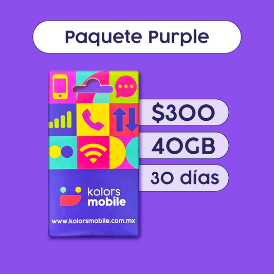 3. Paquete Purple + SIM