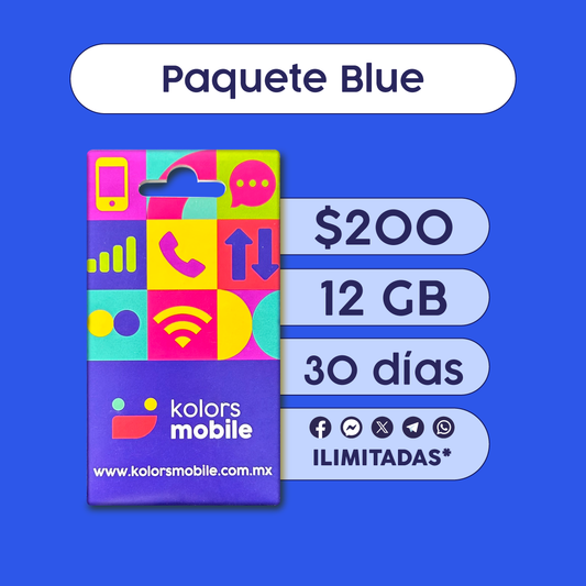 3. Paquete Blue + SIM
