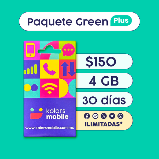2.-Paquete Green Plus + SIM