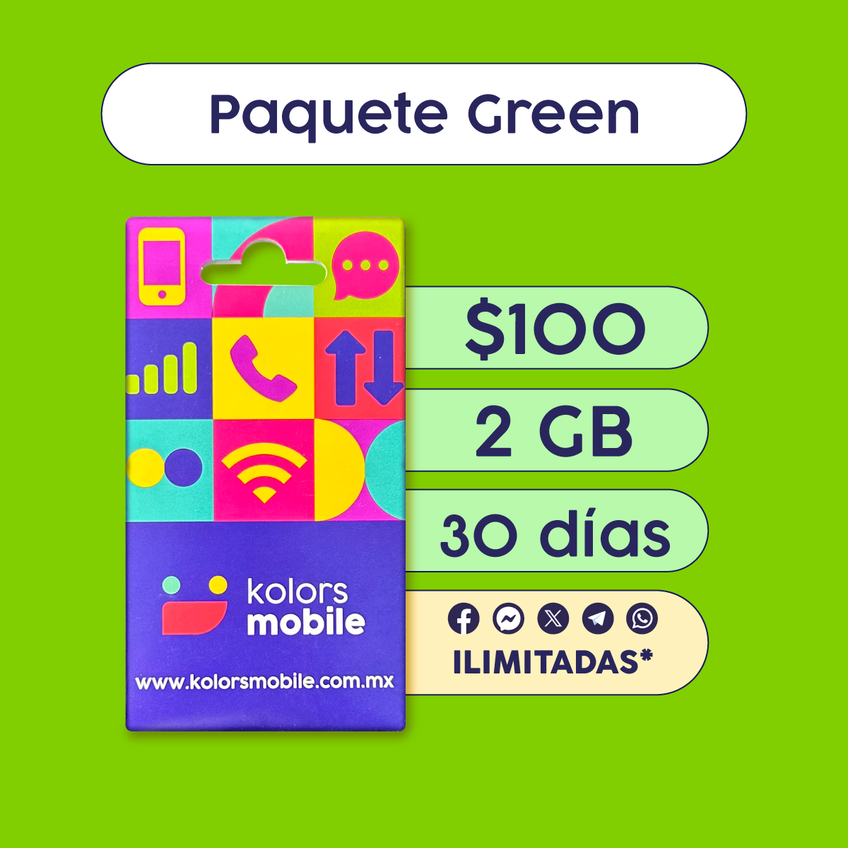 1. Paquete Green + SIM