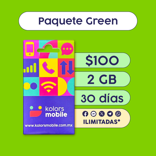 1. Paquete Green + SIM