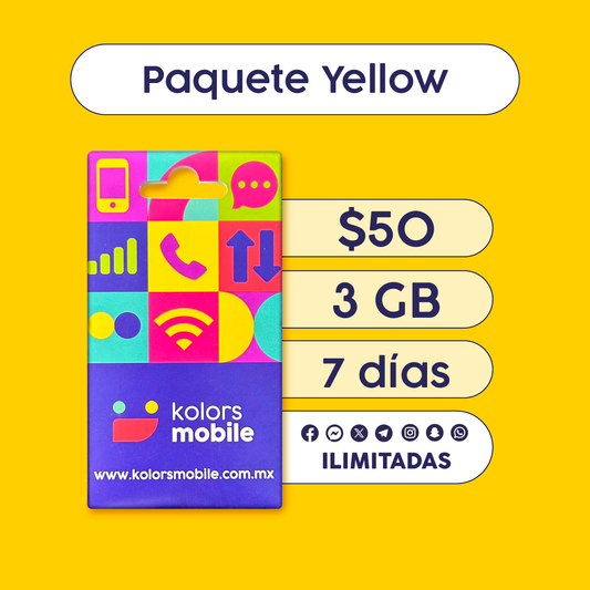 6. Paquete Yellow + SIM