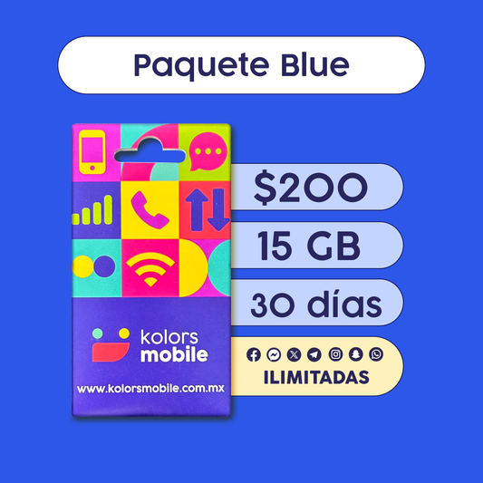 3. Paquete Blue + SIM