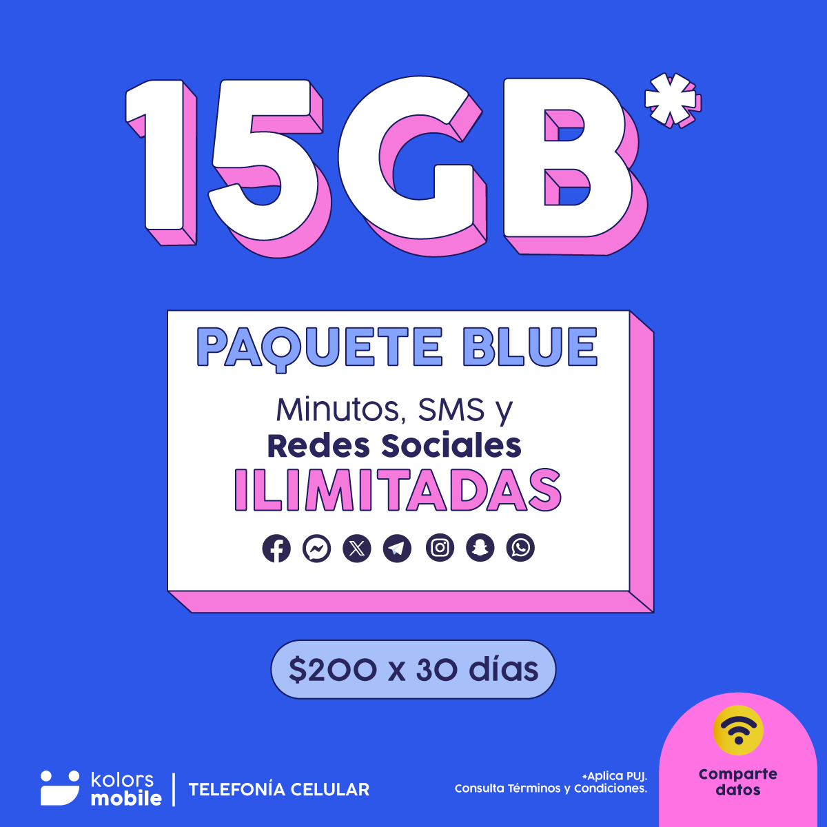 3. Paquete Blue + SIM