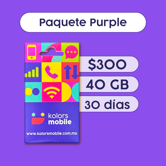 4. Paquete Purple + SIM