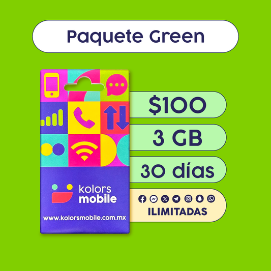 1. Paquete Green + SIM