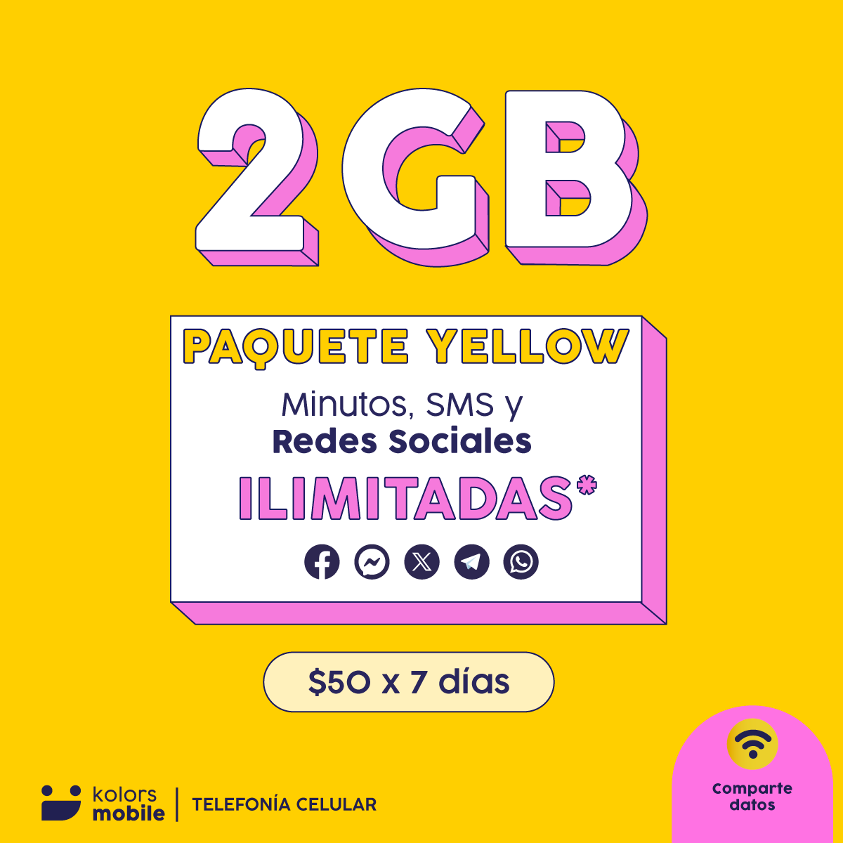 6. Paquete Yellow + SIM
